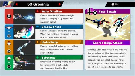 greninja best moveset